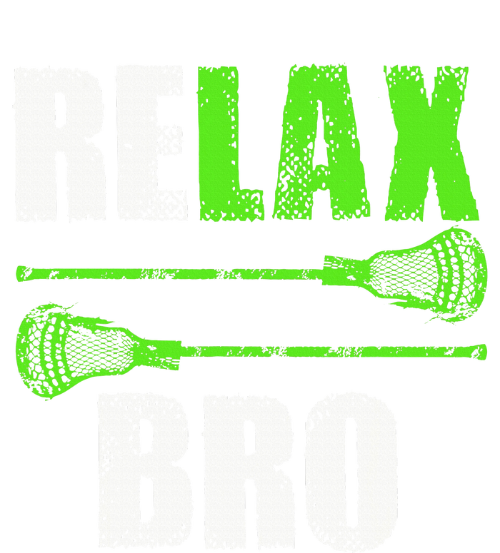 Relax Bro Lacrosse Sports Team Game Full Zip Hoodie