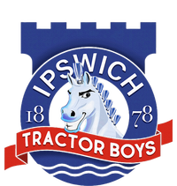 Ipswich Town Fan Tractor Boy Suffolk Punch Badge T-Shirt