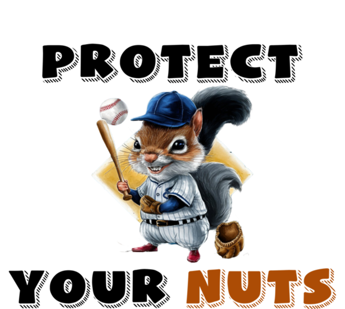 Funny Squirrel Catcher Protect Your Nuts Baseball Gift T-Shirt