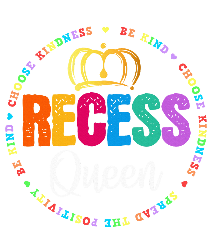 Funny Recess Queen Crew School Teachers Students Monitor T-Shirt