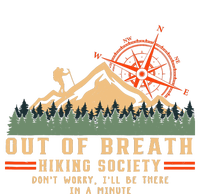 Out Of Breath Hiking Society Funny Mountain Hiker Joke T-Shirt