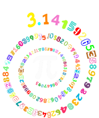 Pi Spiral Pi Day Funny Gift Funny Gift 16 in Basic Backpack