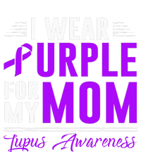 I Wear Purple For My Mom Lupus Awareness Month Grommeted Golf Towel