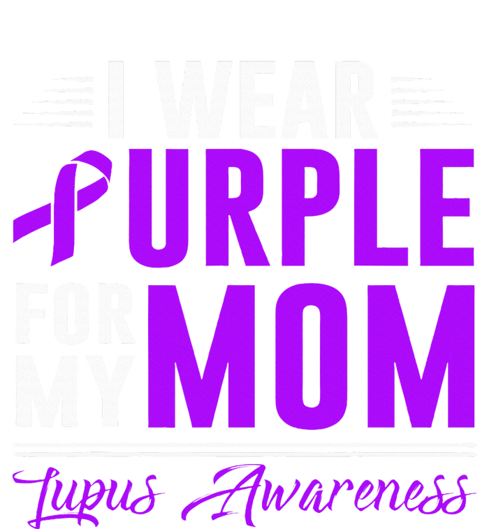 I Wear Purple For My Mom Lupus Awareness Month Grommeted Golf Towel