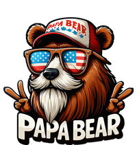 Papa Bear Gift Us American Flag Best Dad 12 oz Stainless Steel Tumbler Cup