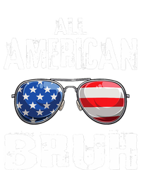 All American Bruh 4th Of July Boy Patriotic Women's Knotted Racerback Tank