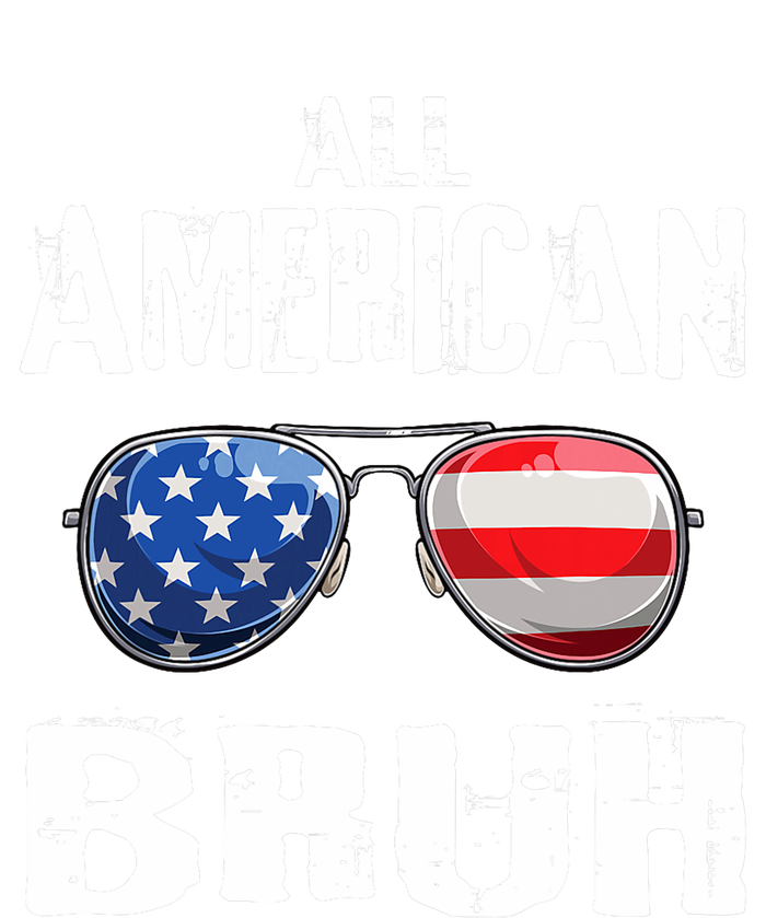 All American Bruh 4th Of July Boy Patriotic Women's Knotted Racerback Tank