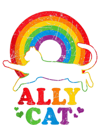 Allycat Lgbt Cat With Ally Pride Rainbow Magnet