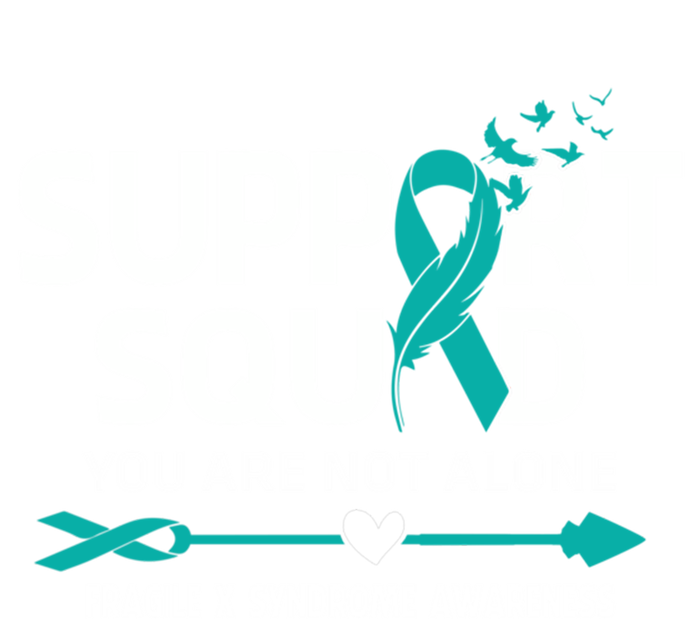 Support Squad You Are Not Alone Fragile X Syndrome Awareness Great Gift Softstyle Adult Sport Polo