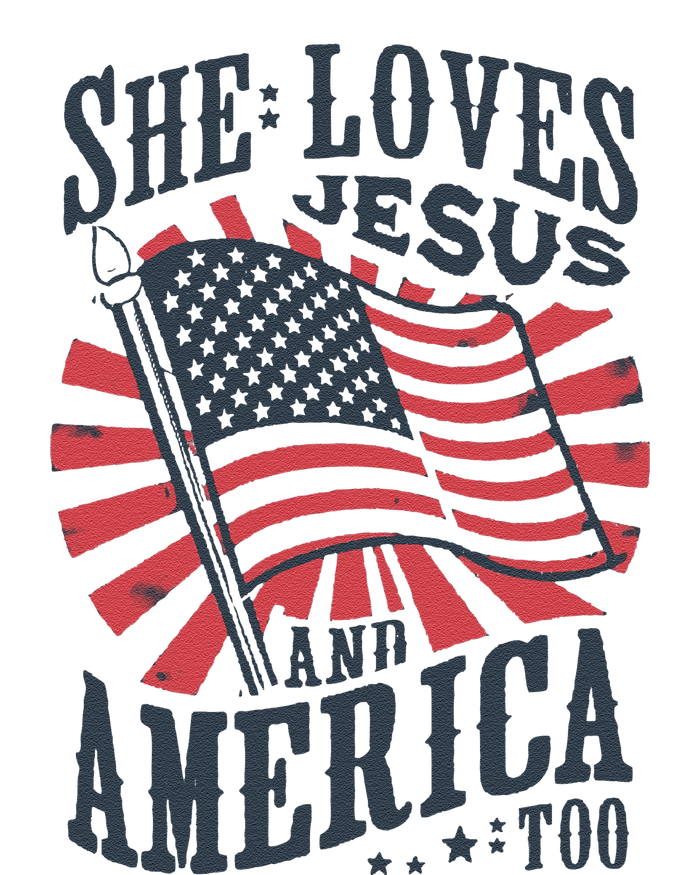 She Loves Jesus And America Too T-Shirt