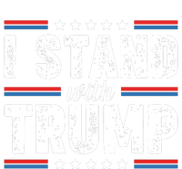 I Stand With Trump 2024 Vote Trump Women's Crop Top Tee