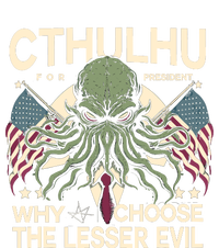 Funny 2024 Elections Cthulhu For President Women's Racerback Cropped Tank