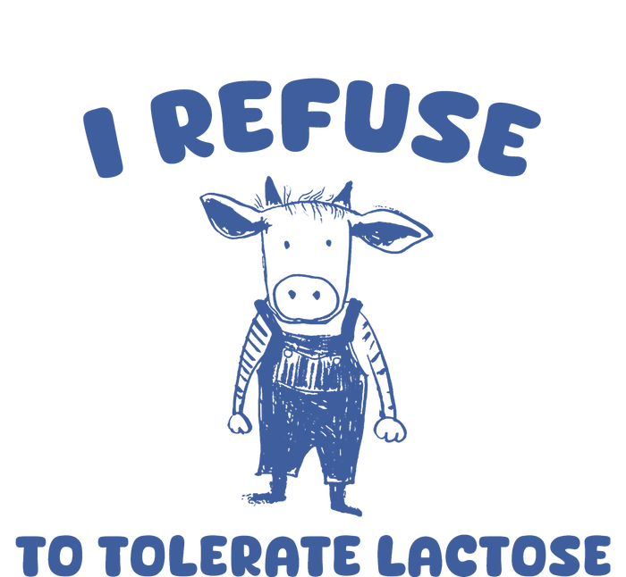 I Refuse To Tolerate Lactose Women's Racerback Cropped Tank