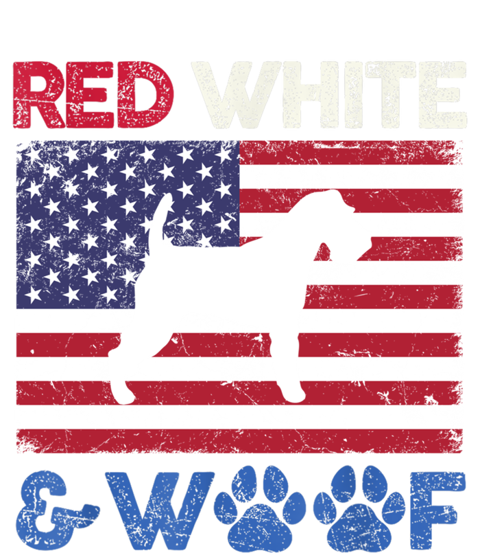 Red White And Woof Welsh Terrier Dog Us Flag Gift Ladies Essential Flowy Tank