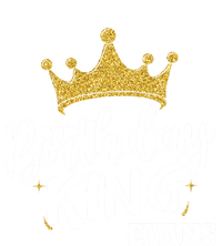 Birthday King Gold Crown Great Gift Evans Last Name Gift Kids Long Sleeve Shirt