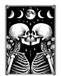 Celestial Skeleton The Lovers Tarot Card Moon Phases Meaningful Gift T-Shirt