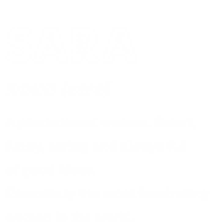 Sara Name Gift V-Neck T-Shirt