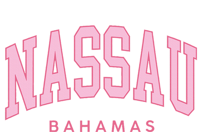 Nassau Bahamas Preppy Retro Pink Souvenir Long Sleeve Shirt