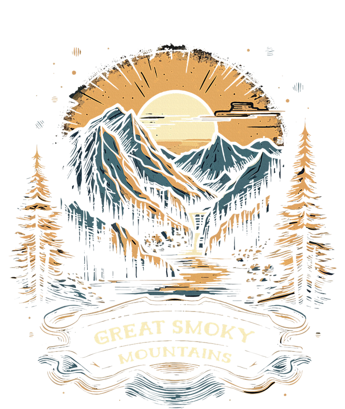 Vintage Great Smoky Mountains Retro Usa National Park T-Shirt