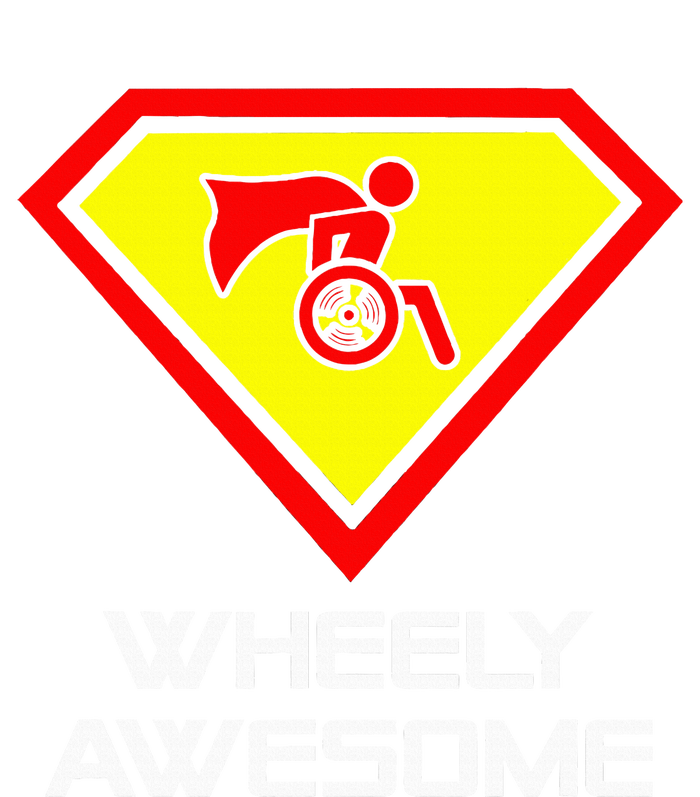 Wheely Awesome Funny Super Disabled Handicapped Wheelchair Grommeted Golf Towel