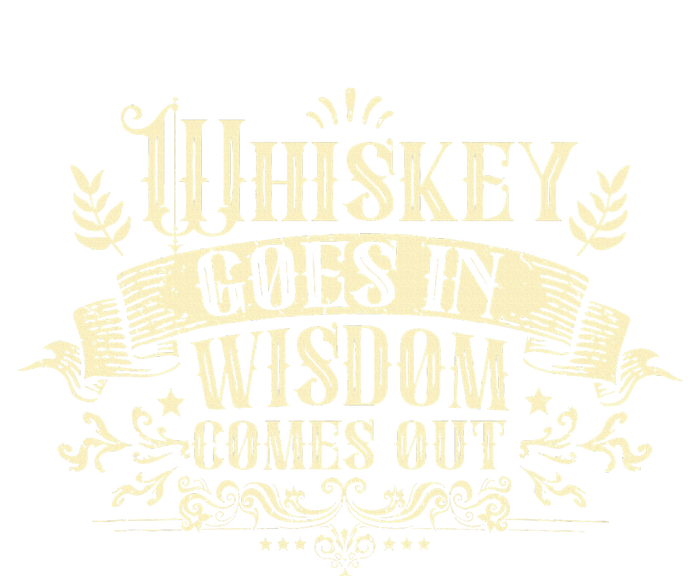 Whiskey Goes In Wisdom Comes Out Drinker Drinking Whisky Sustainable Beanie