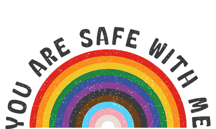 You Are Safe With Me You’Re Safe Lgbtq Pride Ally Rainbow T-Shirt