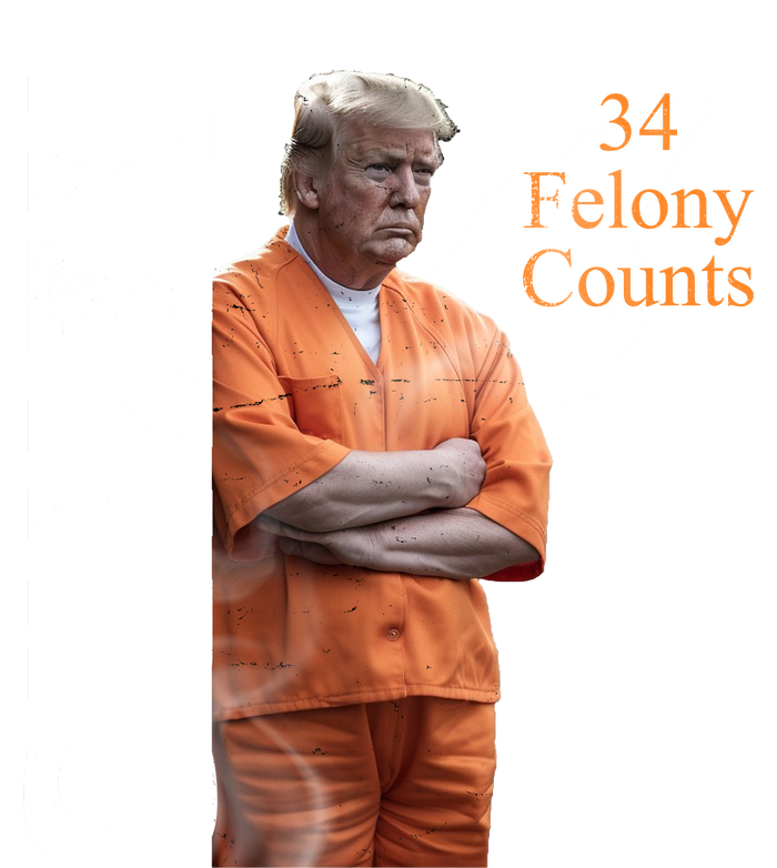 Donald Trump Is Guilty 34 Felony Counts Hooded Wearable Blanket