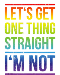 Lets Get One Thing Straight IM Not Lgbtq Rainbow Flag Tank Top T-Shirt