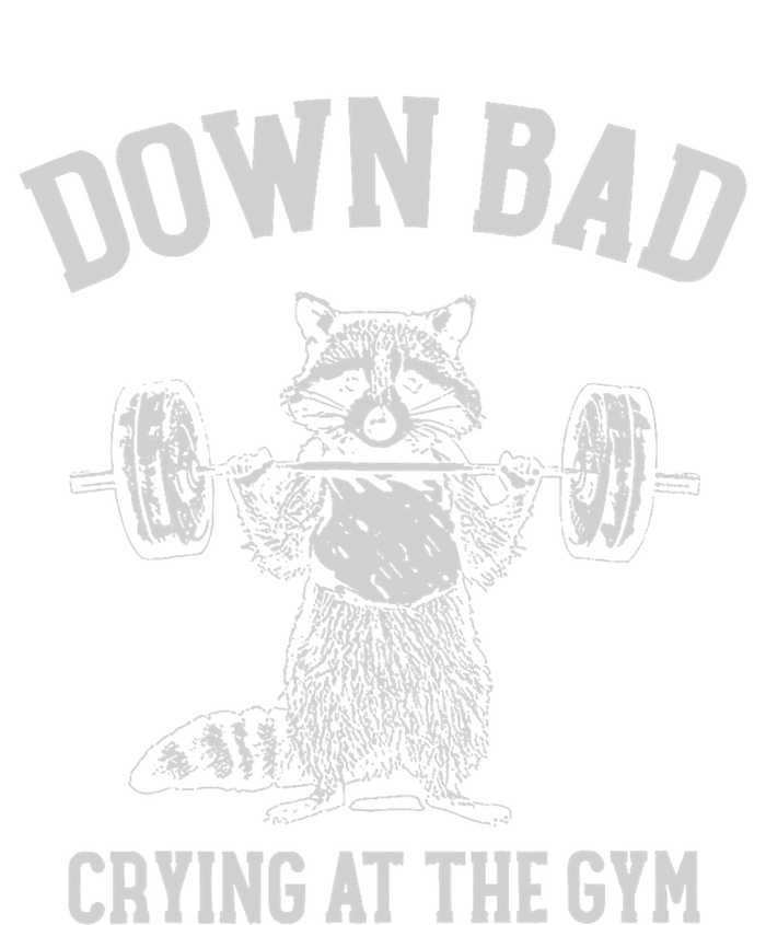 Down Bad Crying At The Gym Racoon Long Sleeve Shirt