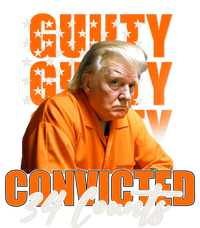 Guilty Convicted 34 Counts Trump Flat Bill Trucker Hat