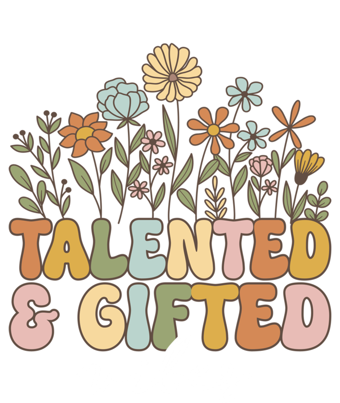 Talented And Gifted Vibes Teaching School Appreciation Funny Gift Women's V-Neck T-Shirt