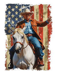 Trump Riding Horse American Flag Cowboy Design Kids Hoodie