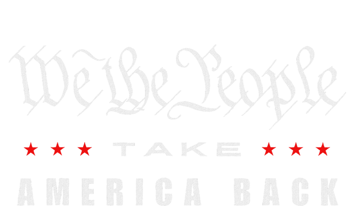 We The People Take America Back Trump 2024 Patriotic Quote Women's Tri-Blend 3/4-Sleeve Raglan Shirt