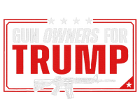 Gun Owners For Trump 2024 American Flag T-Shirt