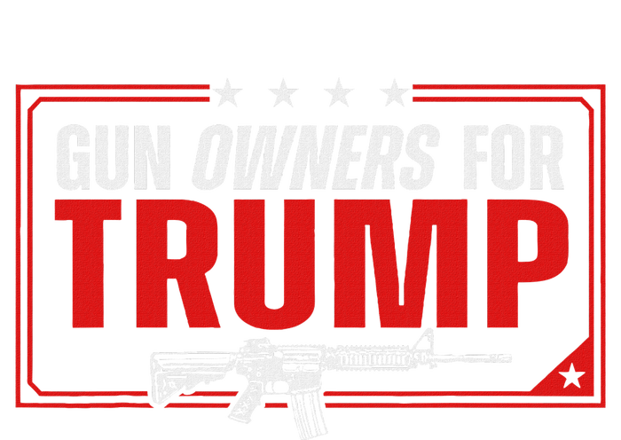 Gun Owners For Trump 2024 American Flag T-Shirt