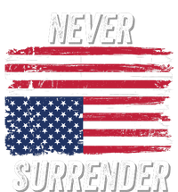 Never Surrender Usa Under Distress Save Our Republic Distressed Usa Flag 2024 7 Panel Mesh Trucker Snapback Hat