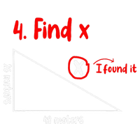 Funny Math Find X Diagram Triangle Lover T-Shirt