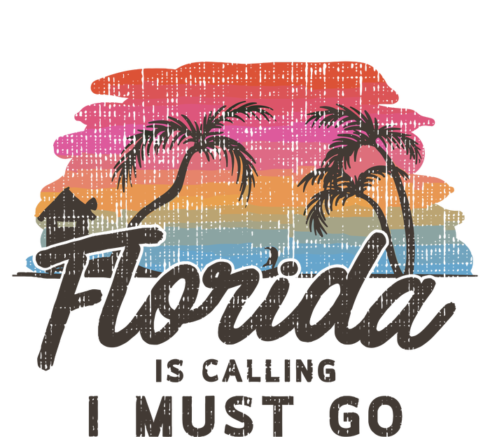 Florida Is Calling I Must Go Summer Vacation Gift Women's Pullover Hoodie