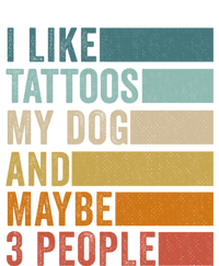 I Like Tattoos My Dog And Maybe 3 People Vintage Retro Gift Tote Bag