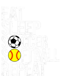 Eat Sleep Soccer Softball Repeat Funny Ball The Baniff Cuffed Pom Beanie