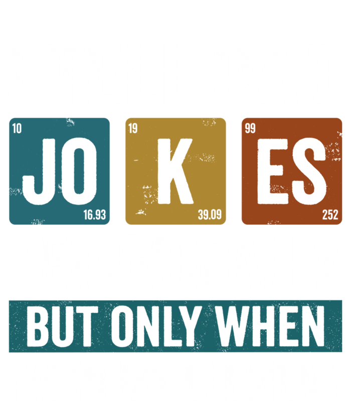 I Tell Dad Jokes Periodically Elet Vintage FatherS Day Gift Canvas