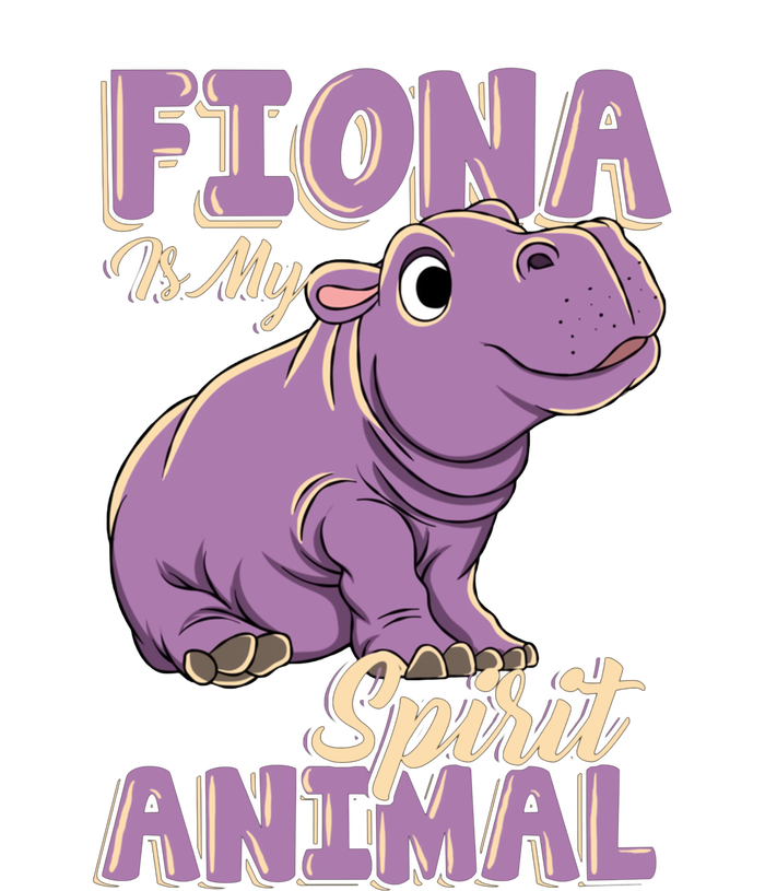 Hippo Fiona Is My Spirit Animal Funny Baby Bodysuit