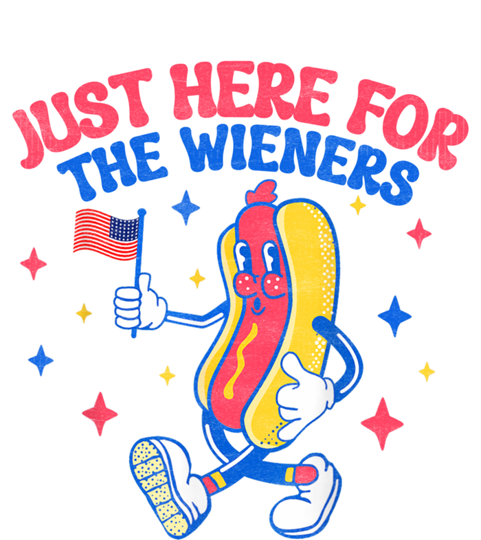 IM Just Here For The Wieners 4th Of July Hot Dog Gift T-Shirt