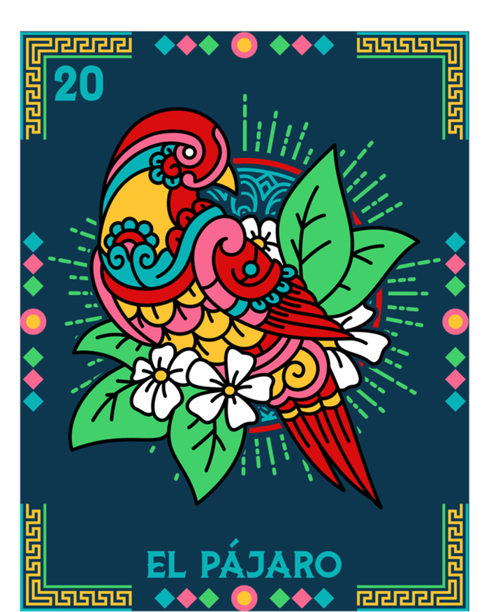 El PáJaro The Bird Card Mexican Lottery Card Gift Kids Tie-Dye T-Shirt