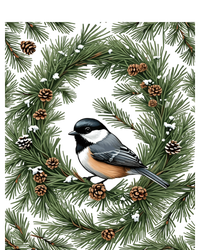 Maine Black Capped Chickadee With Pine Funny Gift T-Shirt