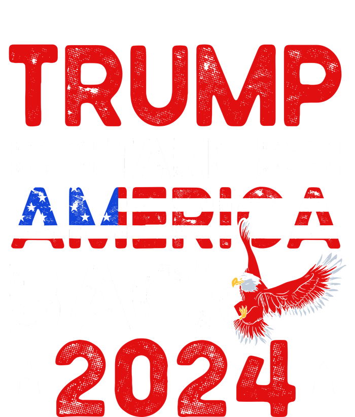 Trump 2024 Take America Back American Flag Trump 4th Of July Performance Fleece Hoodie