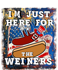 Funny Hot Dog Independence Day I’M Just Here For The Weiners Gift Women's V-Neck T-Shirt