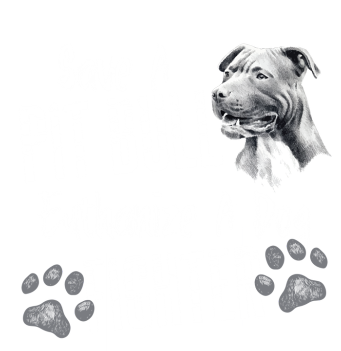 Save A Pitbull Euthanize A Dog Fighter Pit Bull Gift Ladies Long Sleeve Shirt