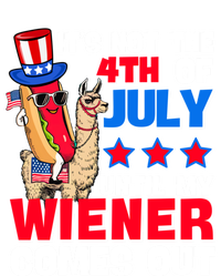 ItS Not 4th Of July Until My Wiener Comes Out Hotdog Llama Gift T-Shirt