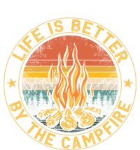 Life Is Better By The Campfire Camping Campfire Gift For Camper Tie-Dye T-Shirt